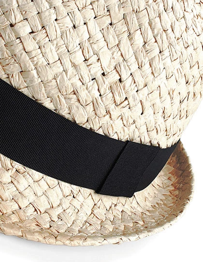 beechfield-b720-festival-trilby-natural-detail-5 Beechfield Festival Trilby