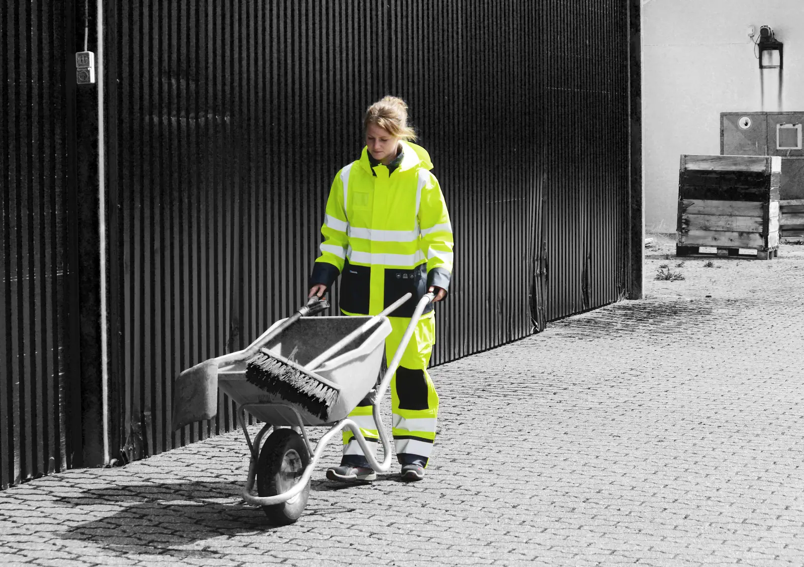 Lyngsøe FR-LR5022 Damen Flammhemmende Hi-Vis Regenhose