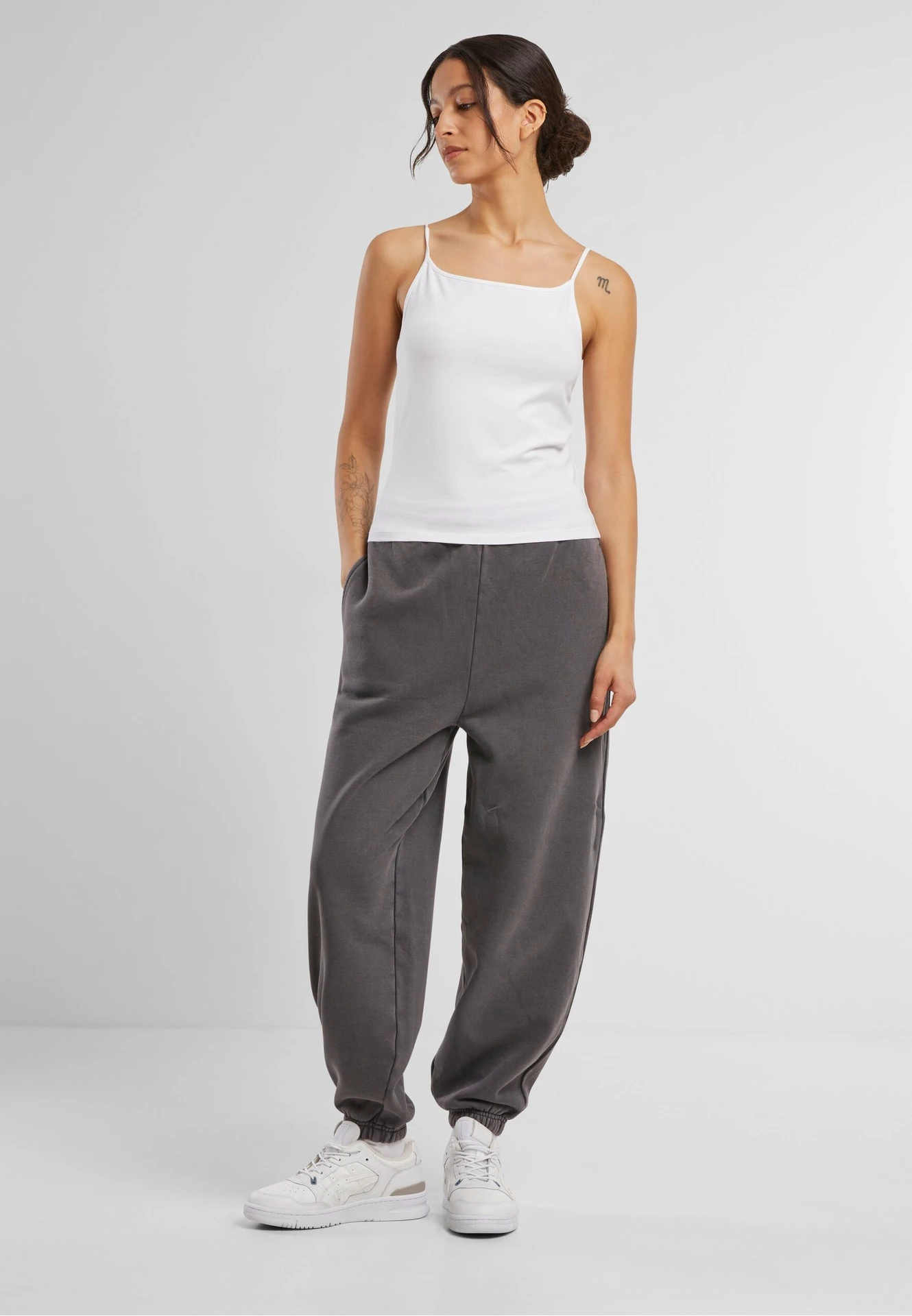 Build Your Brand Ladies Stretch Jersey Short Slim Top