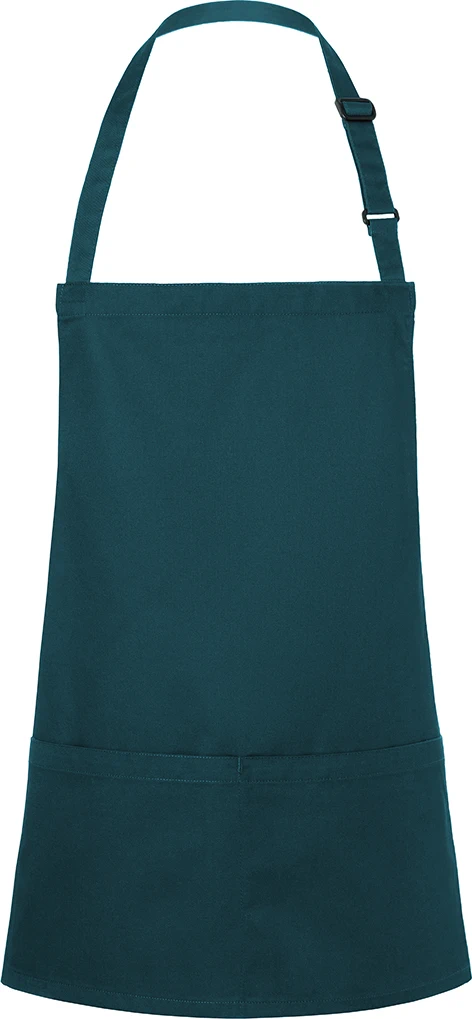 KARLOWSKY kurze Latzschürze Basic mit Schnalle und Tasche