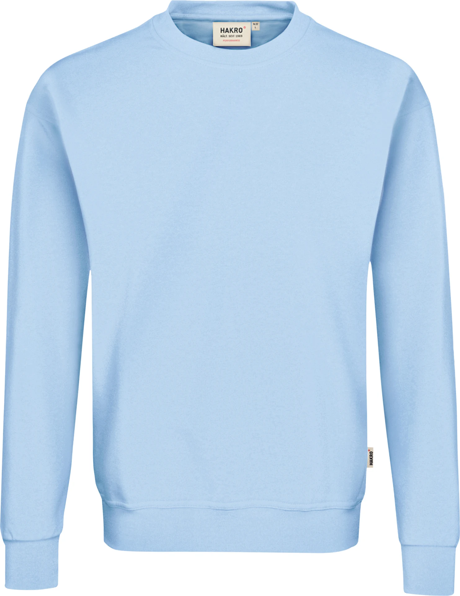 hakro-475-sweatshirt-mikralinar-eisblau-front-1 HAKRO Sweatshirt 475 Mikralinar®