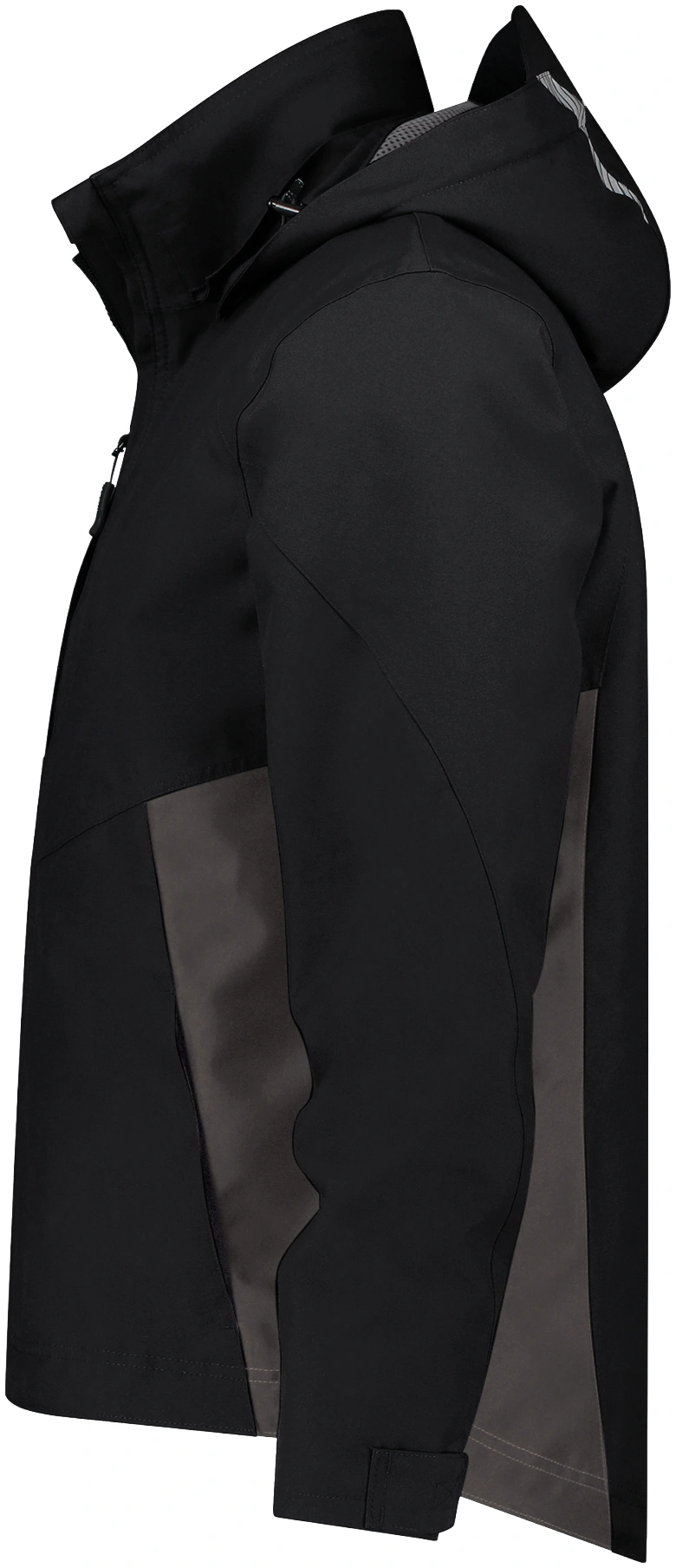 dassy-300577-hyper-next-wind-and-waterproof-work-jacket-black-anthracite-grey-side-2 DASSY Wasser- und winddichte Arbeitsjacke HYPER Next