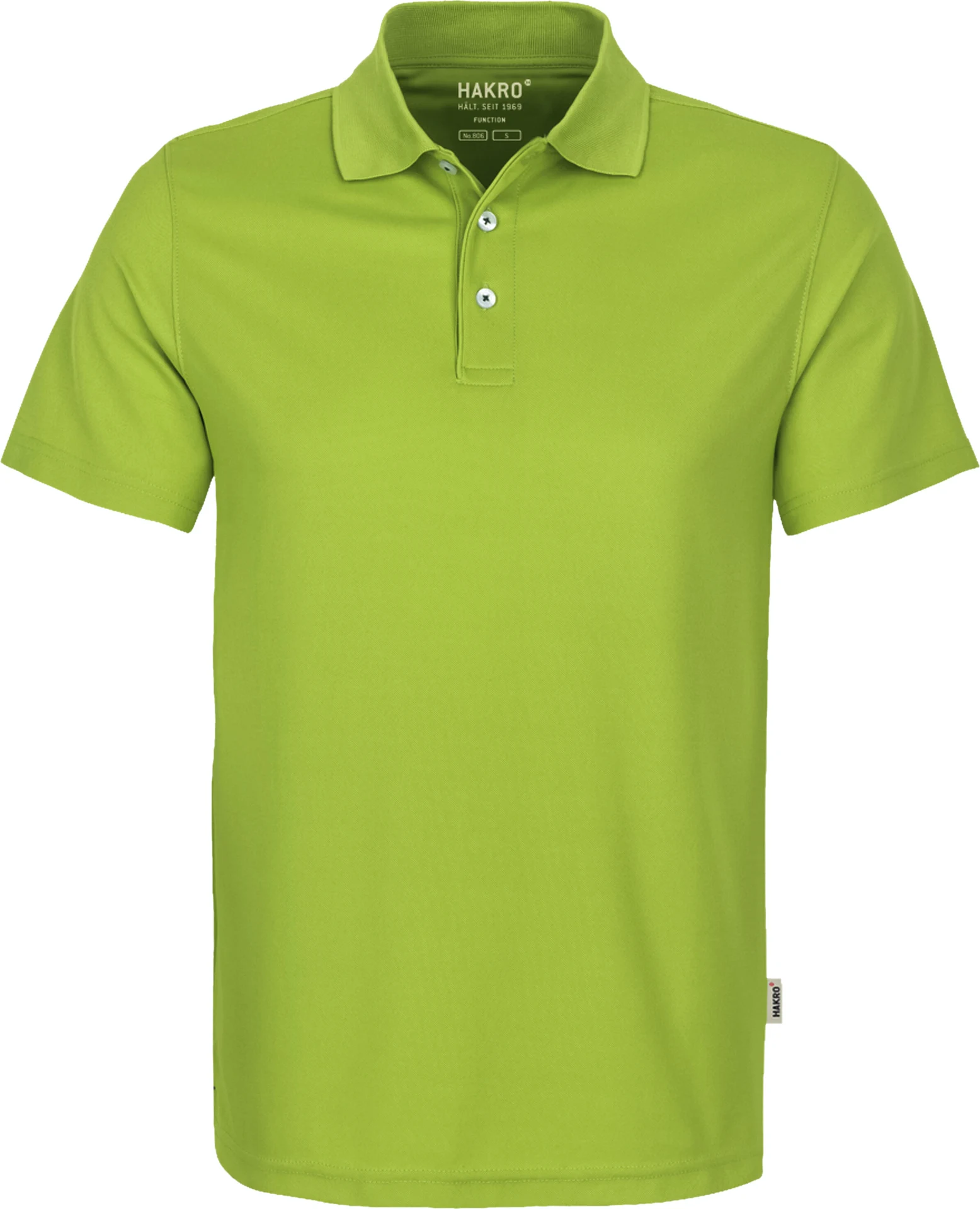 hakro-806-poloshirt-coolmax-kiwi-front-1 HAKRO Poloshirt 806 Coolmax
