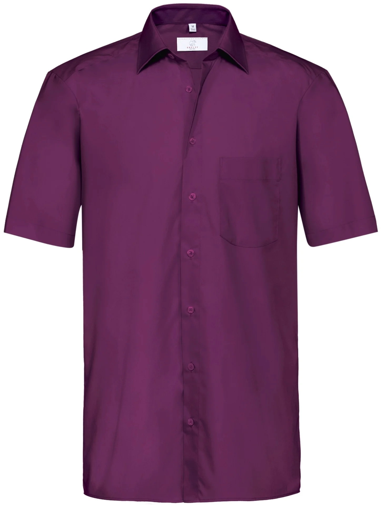 greiff-6666-herren-hemd-12-rf-basic_1120_brombeere-front-2 GREIFF Herren Hemd kurzarm BASIC Regular Fit