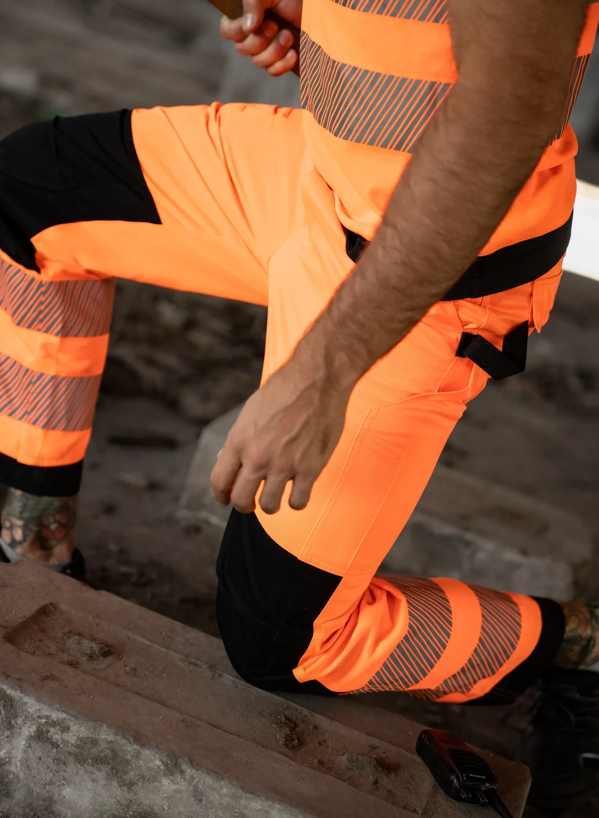 Korntex EOS Hi-Vis Workwear Trousers With Printing Areas
