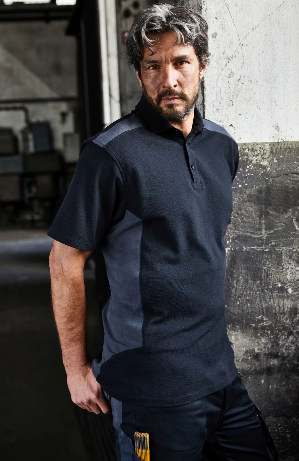 jn1826-mens-workwear-poloshirt-model-0 James & Nicholson Men's Workwear Polo Strong