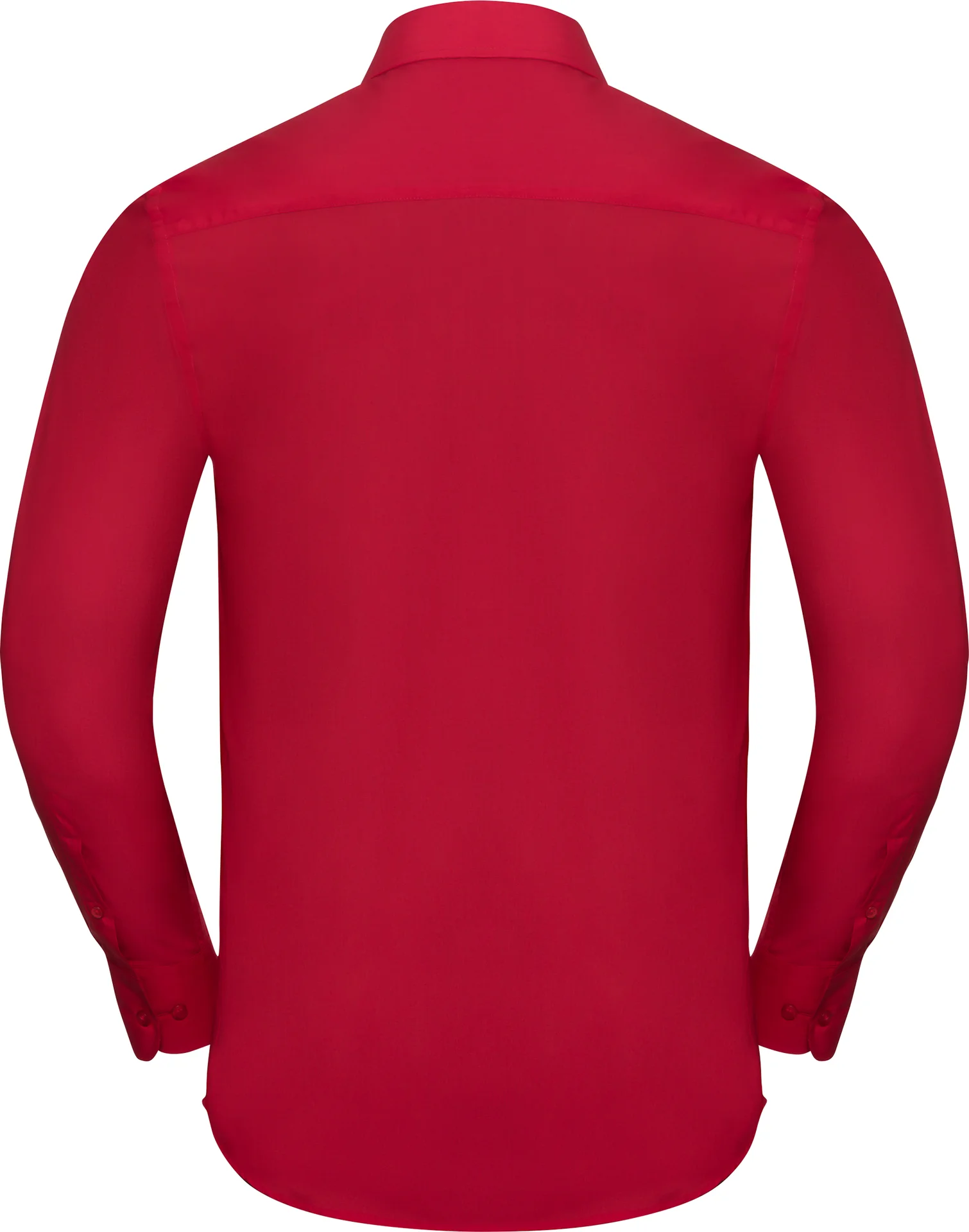 Russell Men's Long Sleeve Polycotton Easy Care Tailored Poplin Shirt