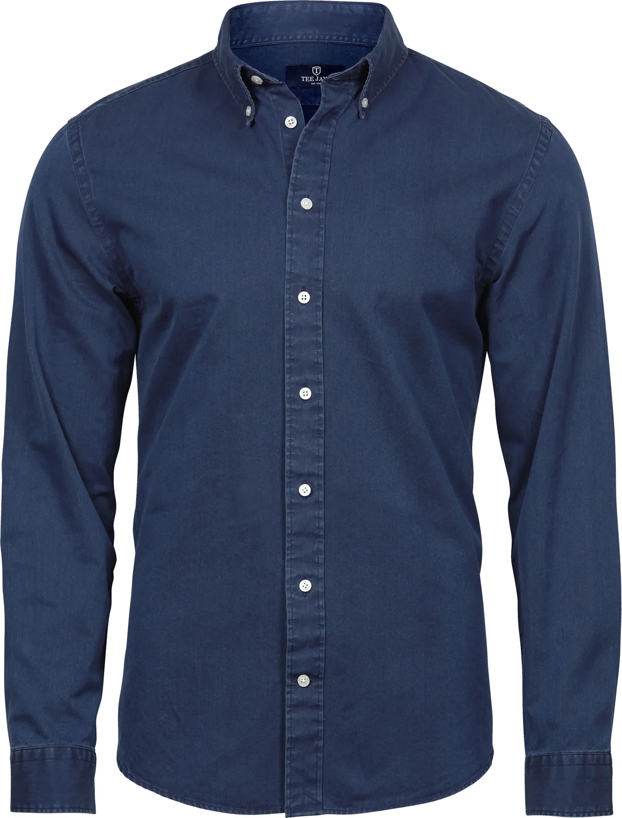 tee-jays-4002-mens-casual-twill-shirt-indigo-front-1 Tee Jays Men's Casual Twill Shirt