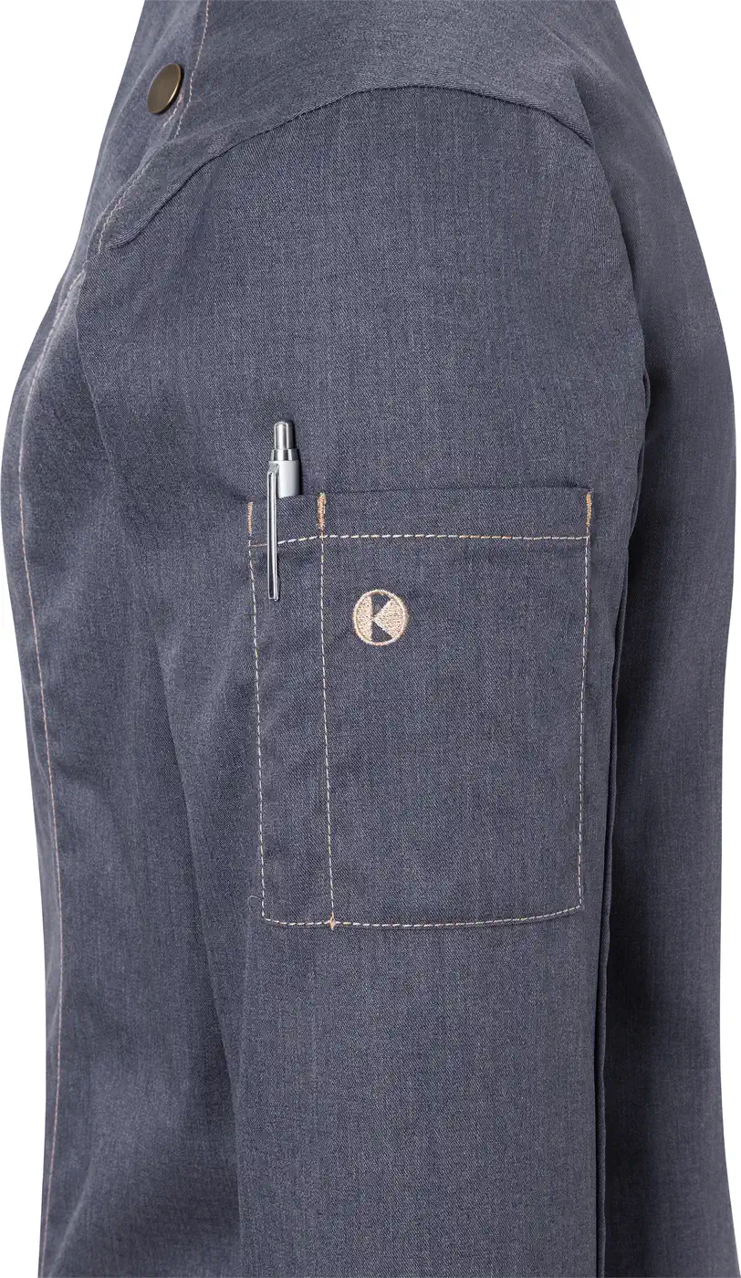 KARLOWSKY Damen Kochjacke Jeans-Style