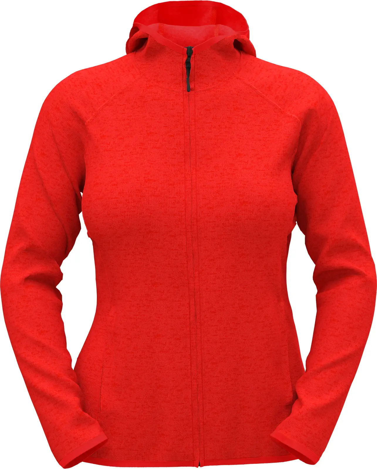 stedman-st5560-lux-knit-fleece-jacket-women-scarletredheather-front-4 Stedman Lux Hooded Knitfleece Jacket Women