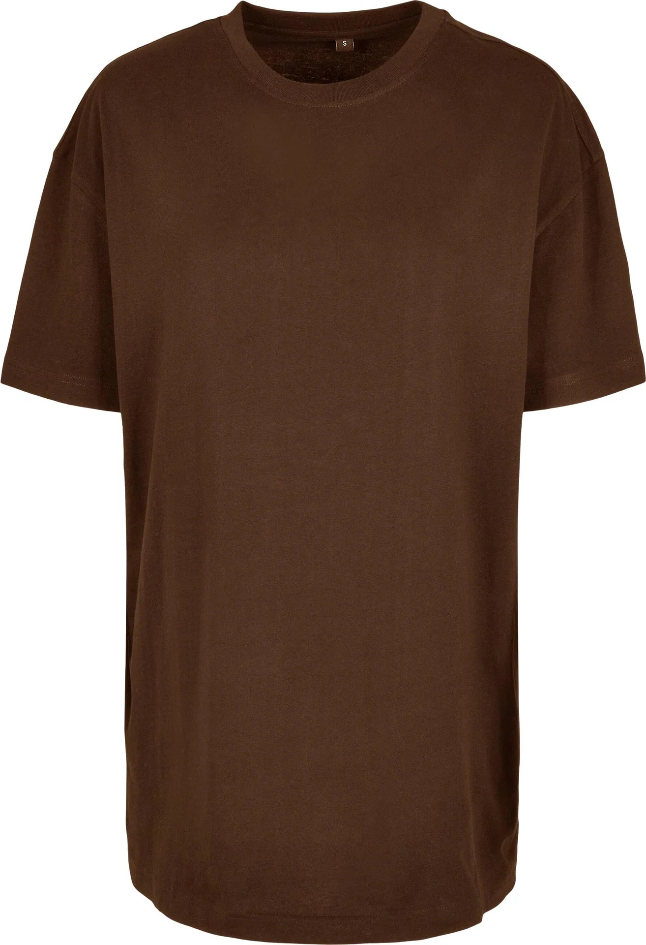 BYB-BY149-ladies-oversized-boyfriend-t-shirt-chocolate-front-4 Build Your Brand Ladies Oversized Boyfriend Tee