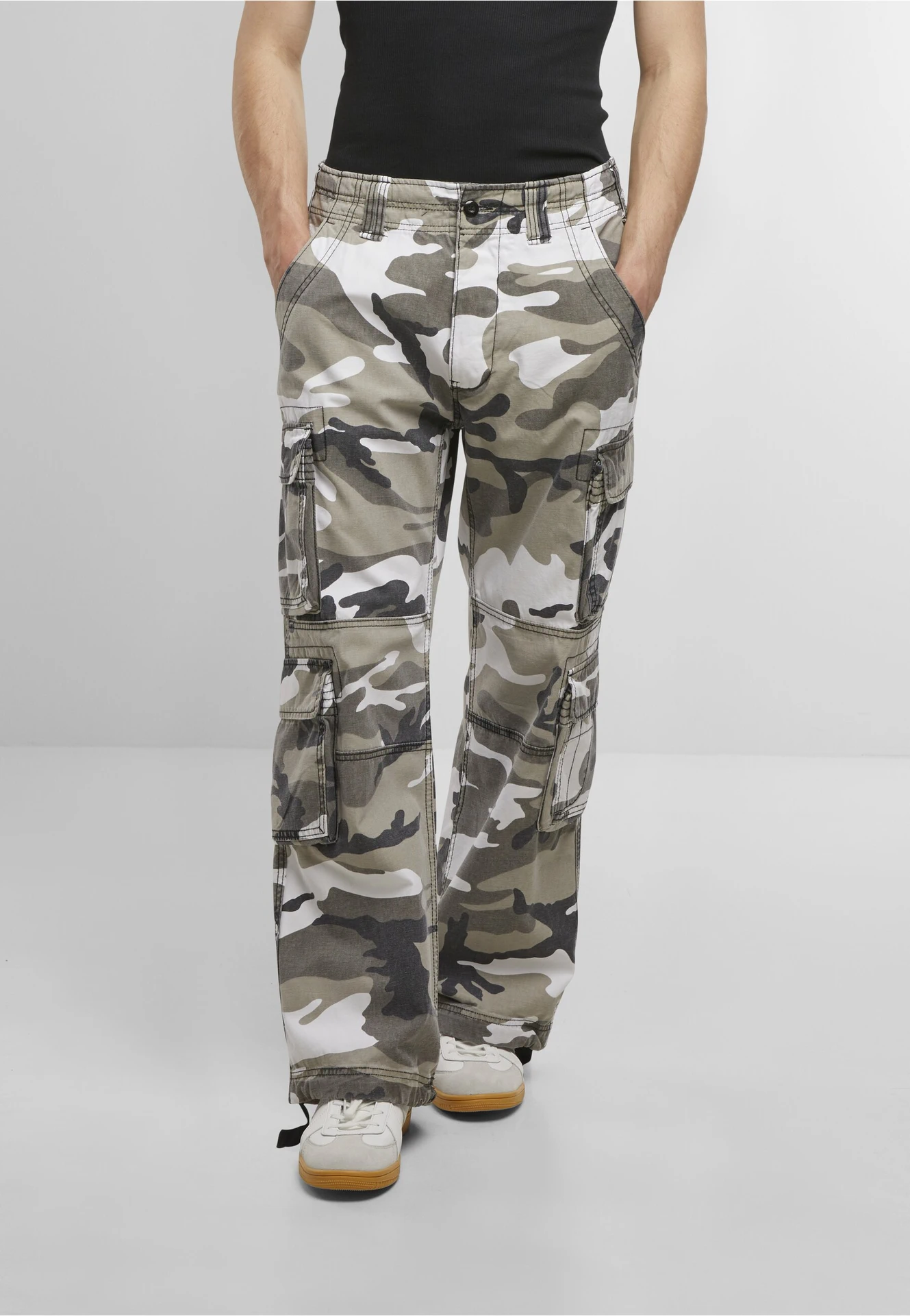 BYB-B1003-pure-vintage-trousers-urbancamo-model-0 Build Your Brand Pure Vintage Trousers