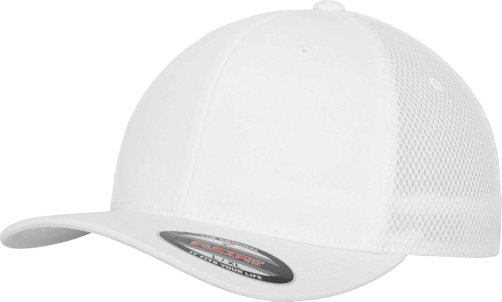 flexfit-6533-tactel-mesh-cap-white-front-1 FLEXFIT Flexfit Tactel Mesh Cap