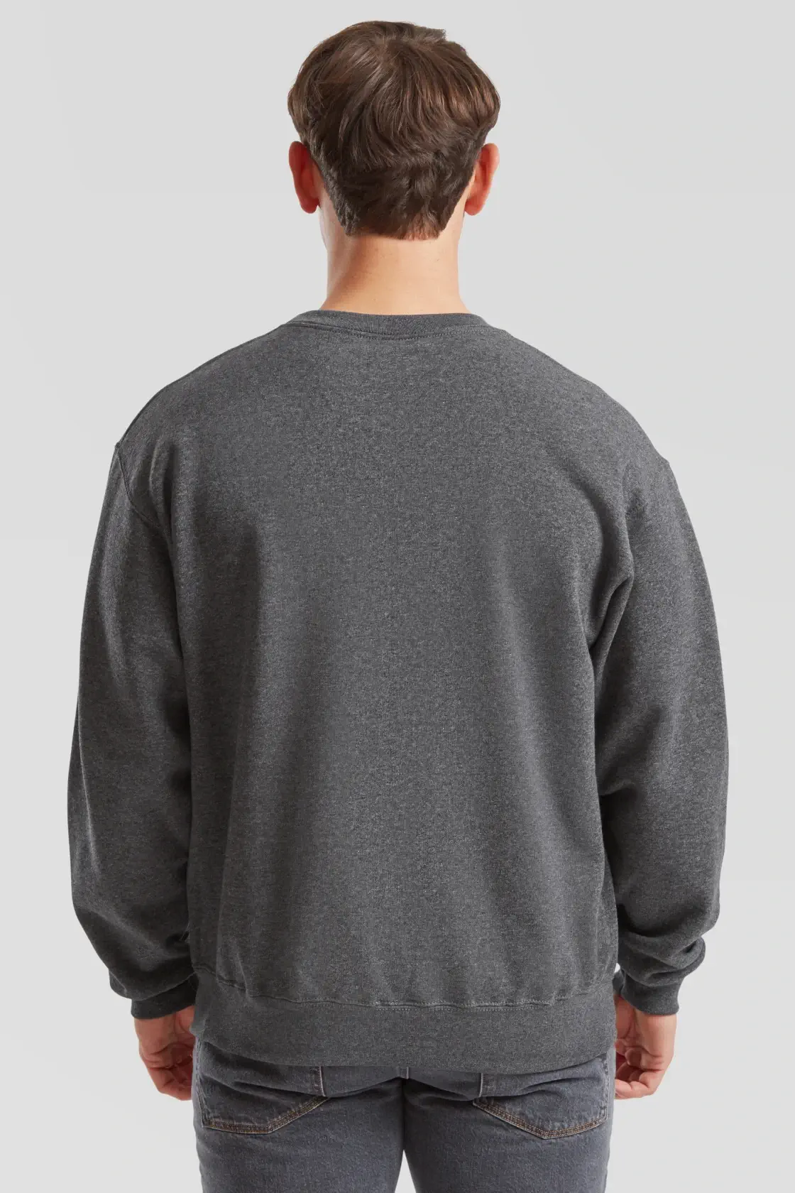 fruit-of-the-loom-62-202-0-classic-set-in-sweatshirt-darkheathergrey-model-2 F.O.L. Classic Set-In Sweat