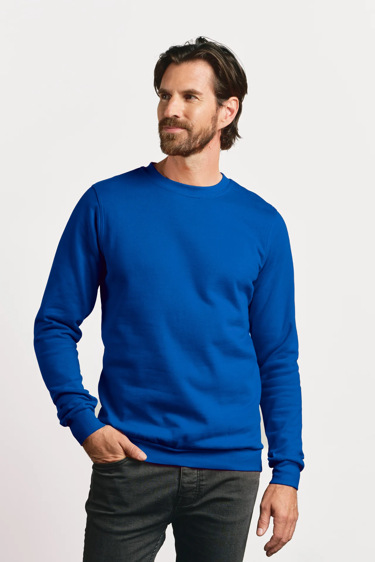 promodoro-5099-mens-new-sweater-100-royal-model-0 Promodoro New Men's Sweater 100