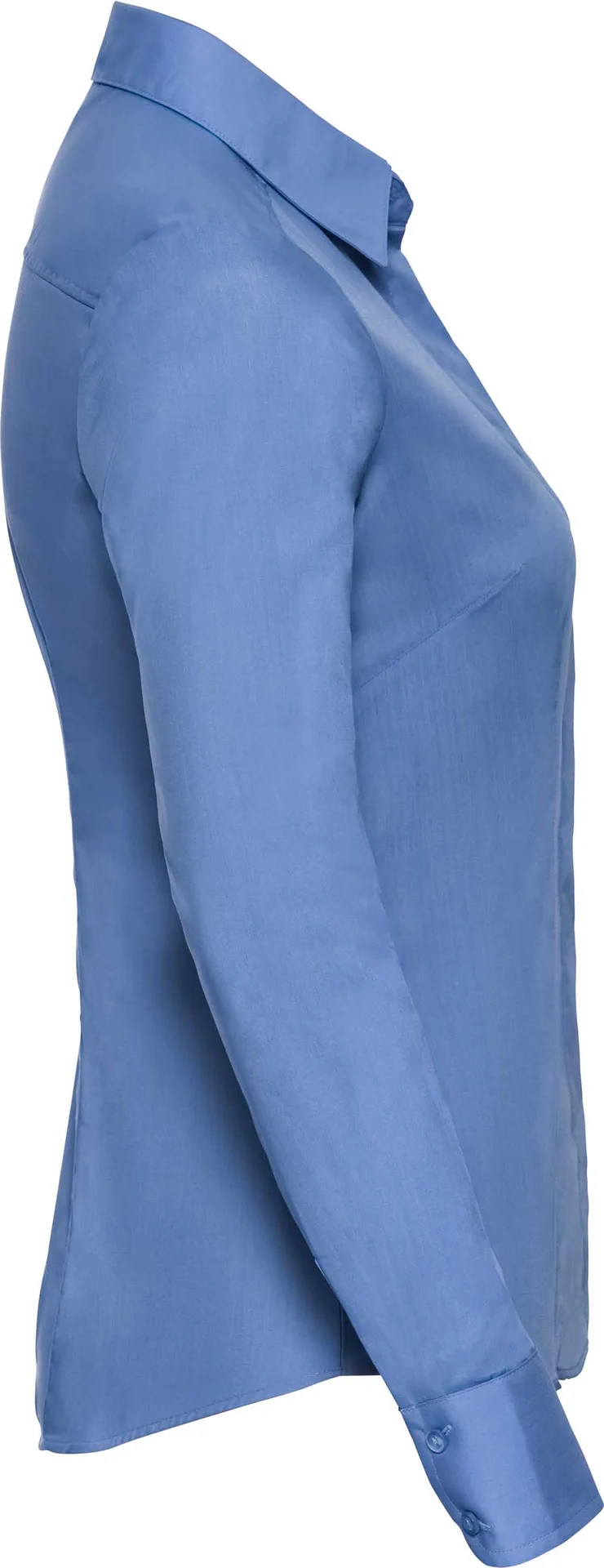 Russell Ladies Long Sleeve Polycotton Easy Care Fitted Poplin Shirt