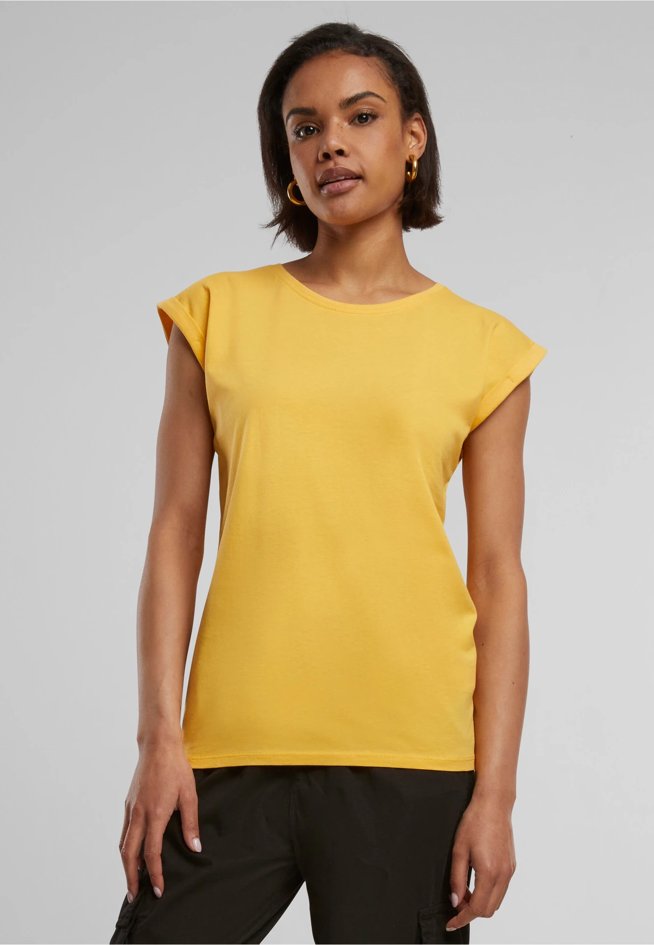 Build Your Brand Ladies Extended Shoulder Tee