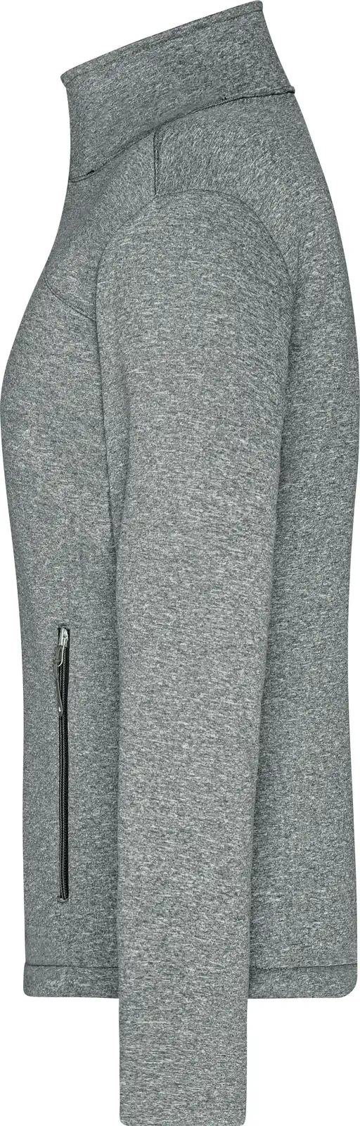 jn1147-ladies-softshell-jacket-darkmelange-black-left-4 James & Nicholson Ladies Softshell Jacket