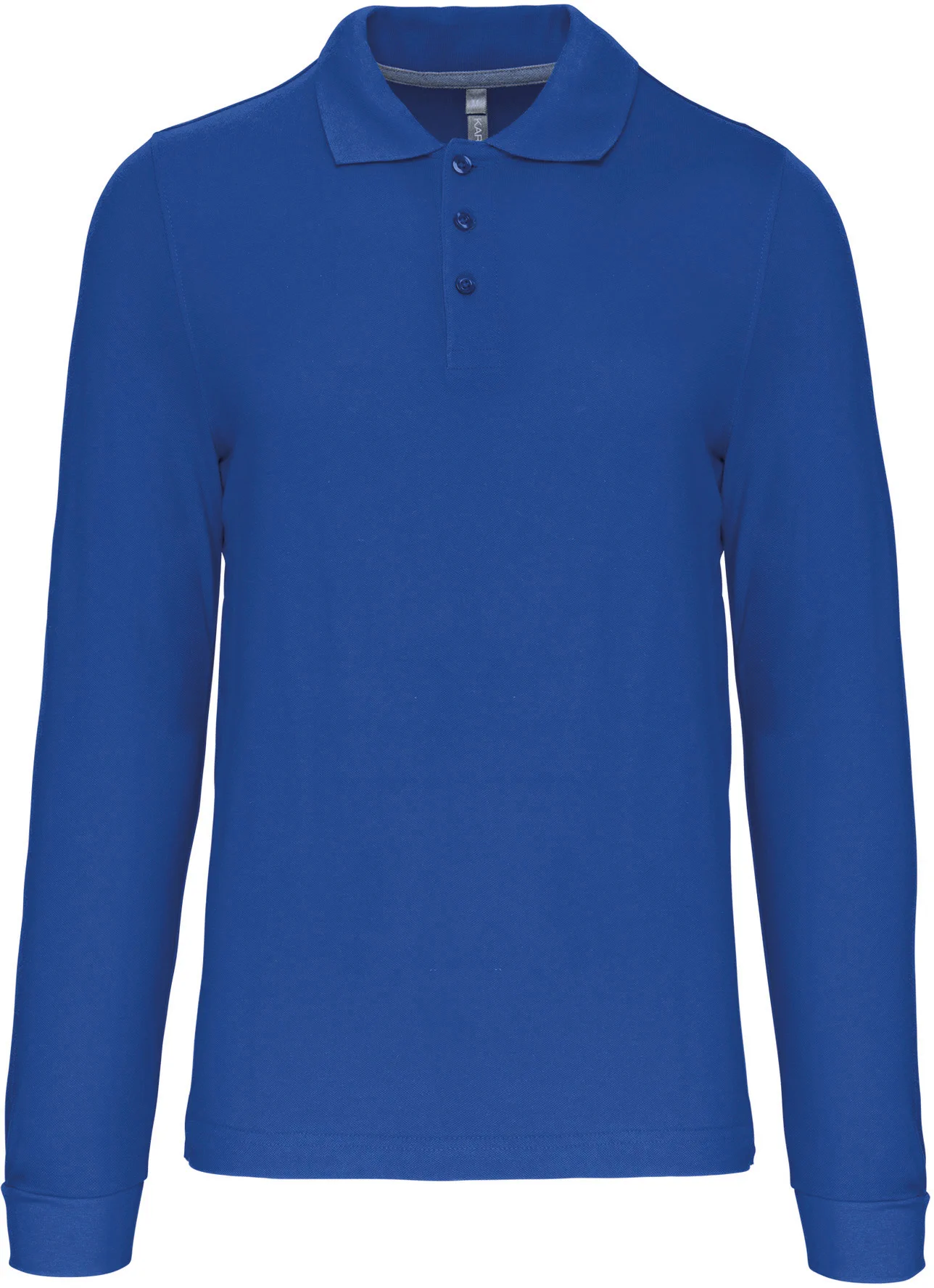 kariban-K243-herren-pique-polo-langarm-lightroyalblue-front-3 Kariban Herren Piqué Polo langarm