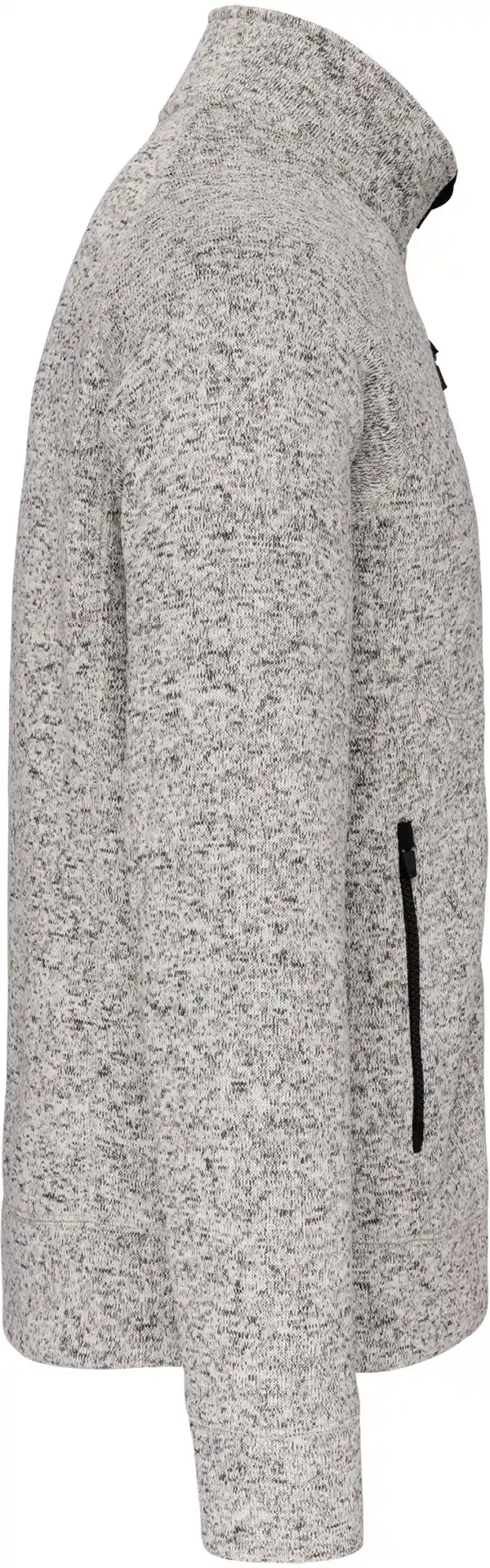 Kariban Herren Melange Strickfleece Jacke