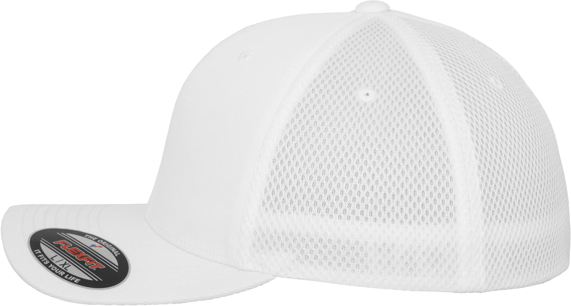 flexfit-6533-tactel-mesh-cap-white-left-7 FLEXFIT Flexfit Tactel Mesh Cap