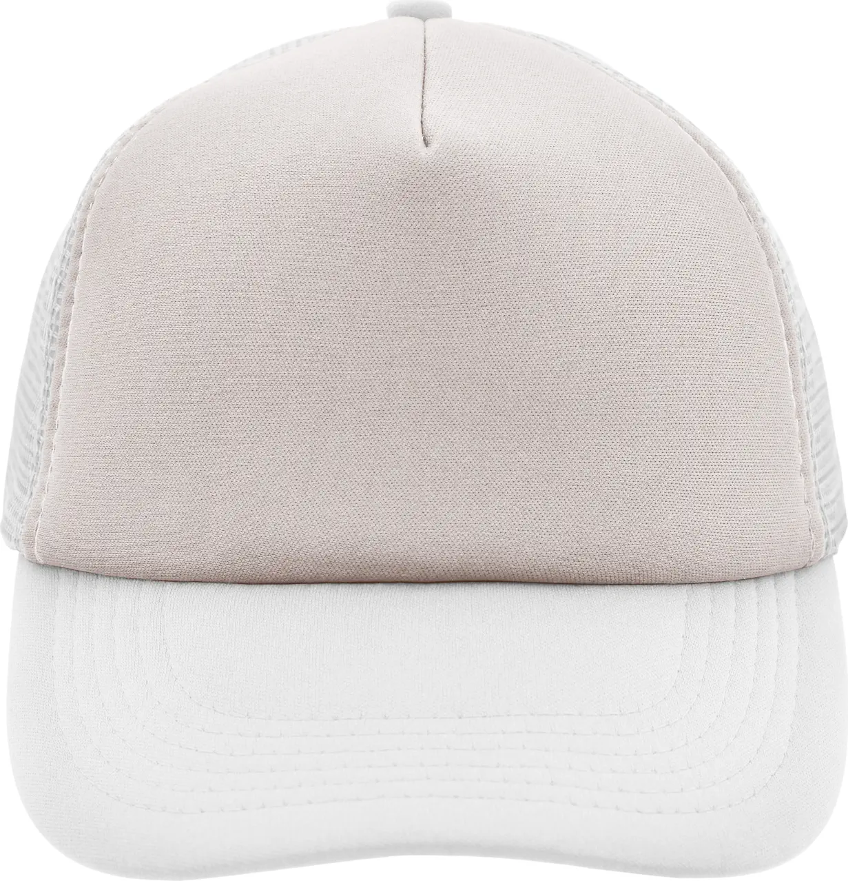 daiber-mb070-5-panel-polyester-mesh-cap-lightgrey-white-front-3 myrtle beach 5-Panel Polyester Mesh Cap