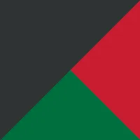 black/fire red/green