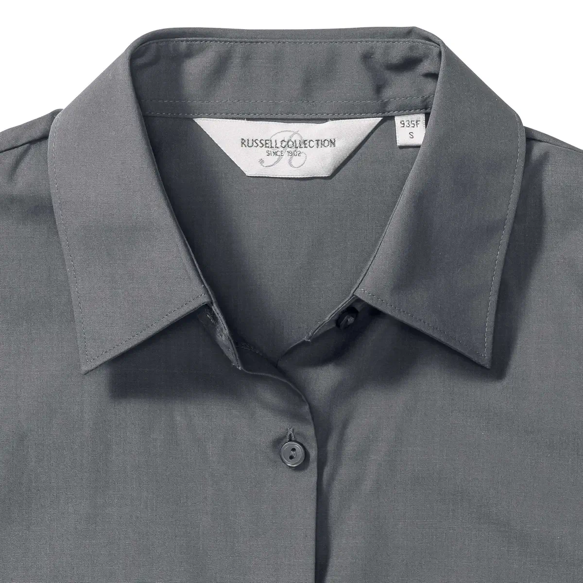 Russell Ladies Short Sleeve Polycotton Easy Care Poplin Shirt
