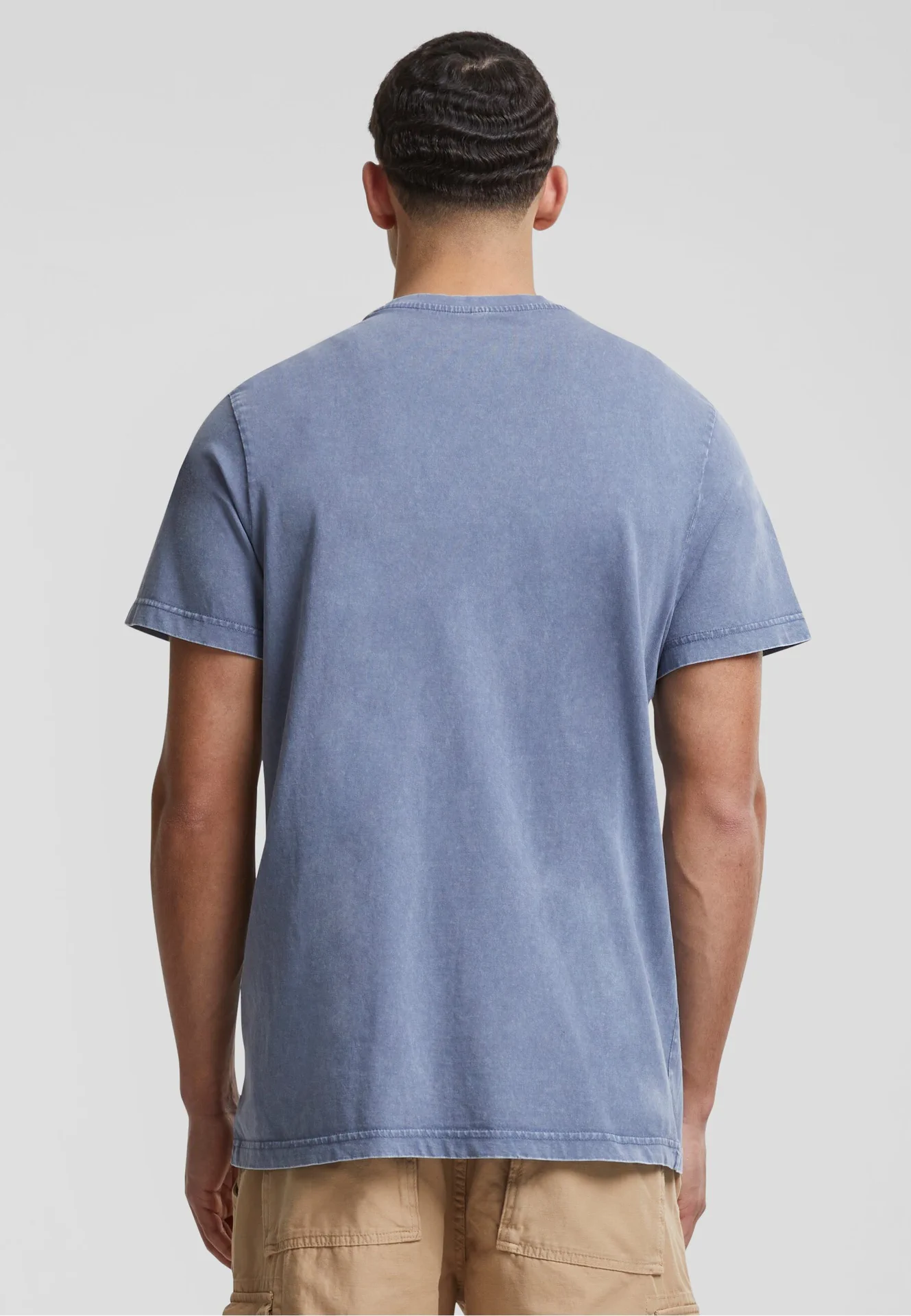 Build Your Brand Acid Washed Round Neck Tee