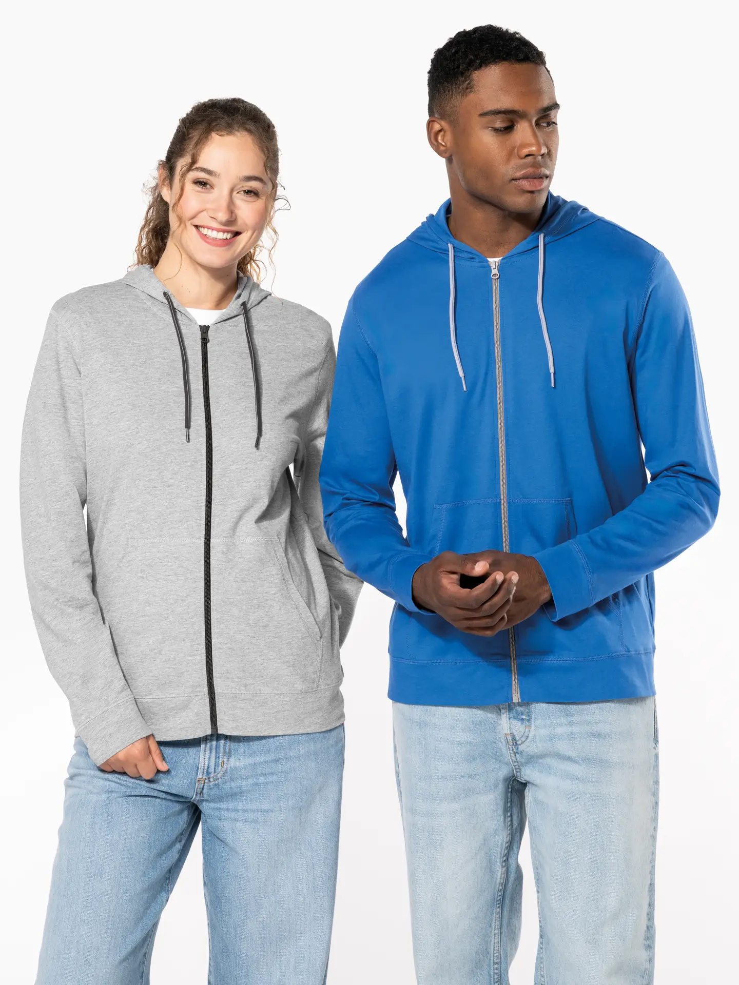 K438-kapuzen-sweatjacke-model-0 Kariban Kapuzen Sweatjacke