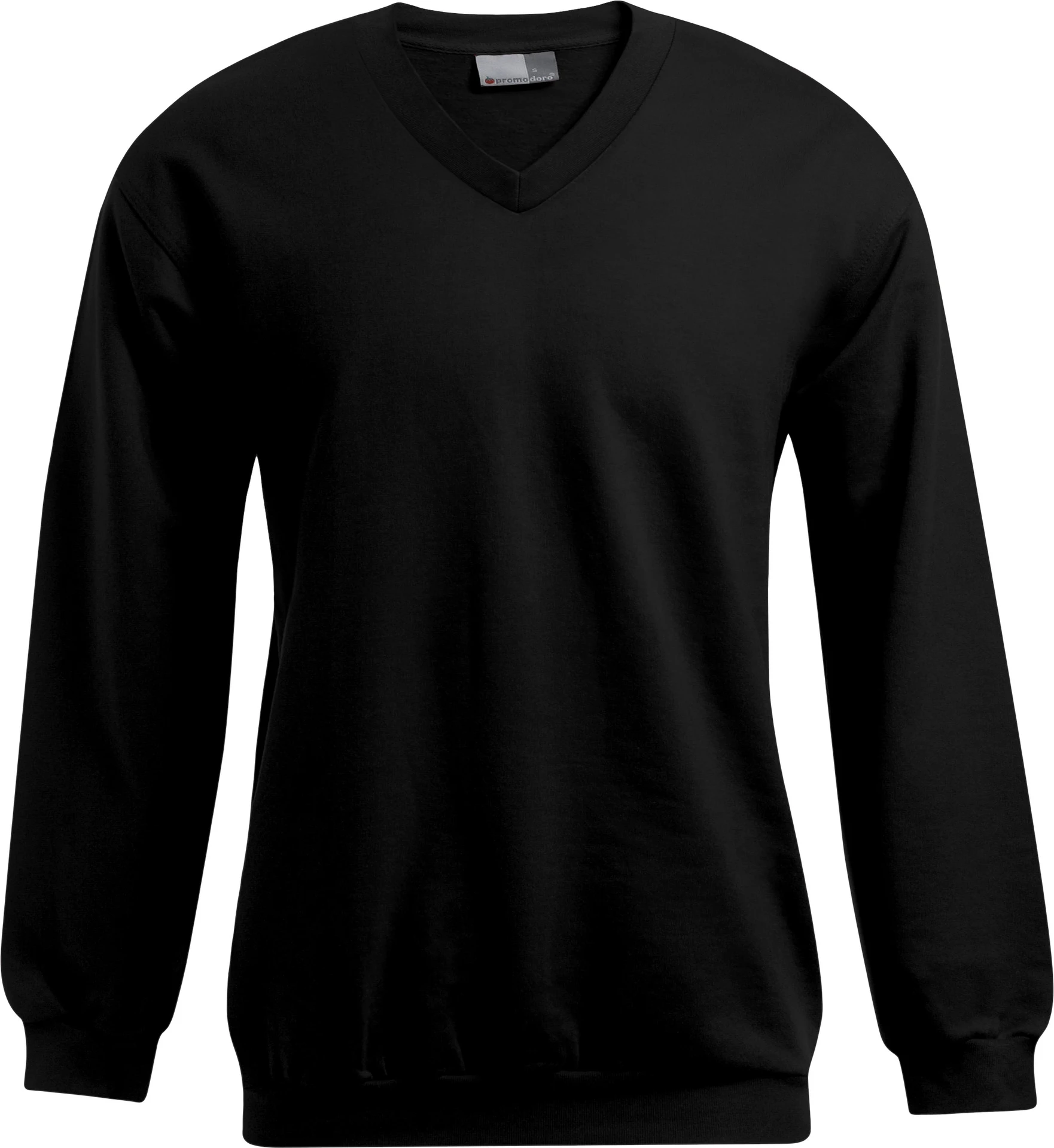 promodoro-5025-mens-v-neck-sweater-black-front-3 Promodoro Men's V-Neck Sweater