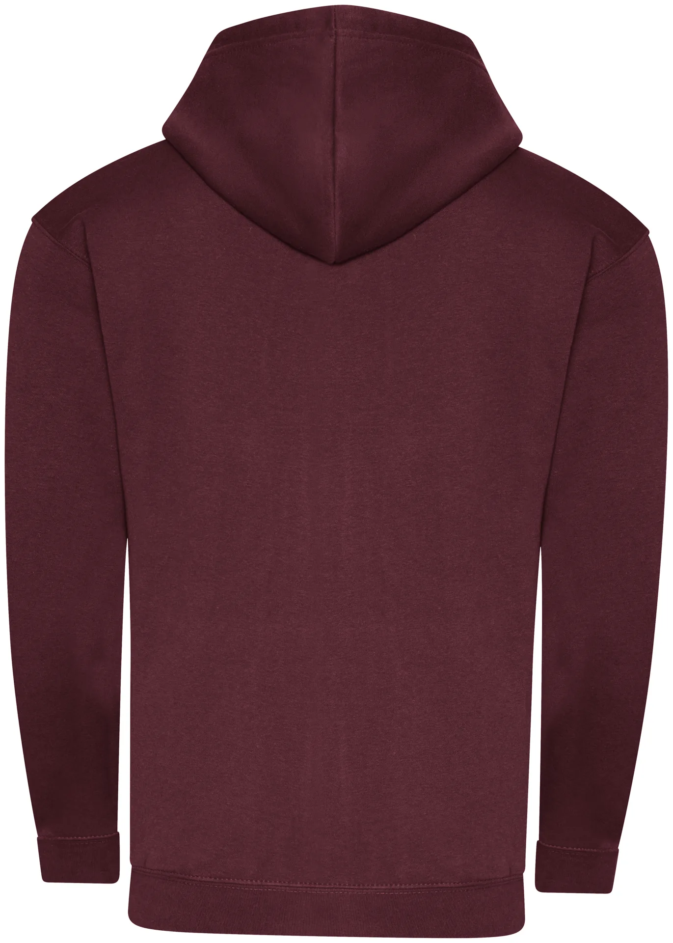 justhoods-jh250-organic-zoodie-burgundy-back-3 Just Hoods Organic Zoodie