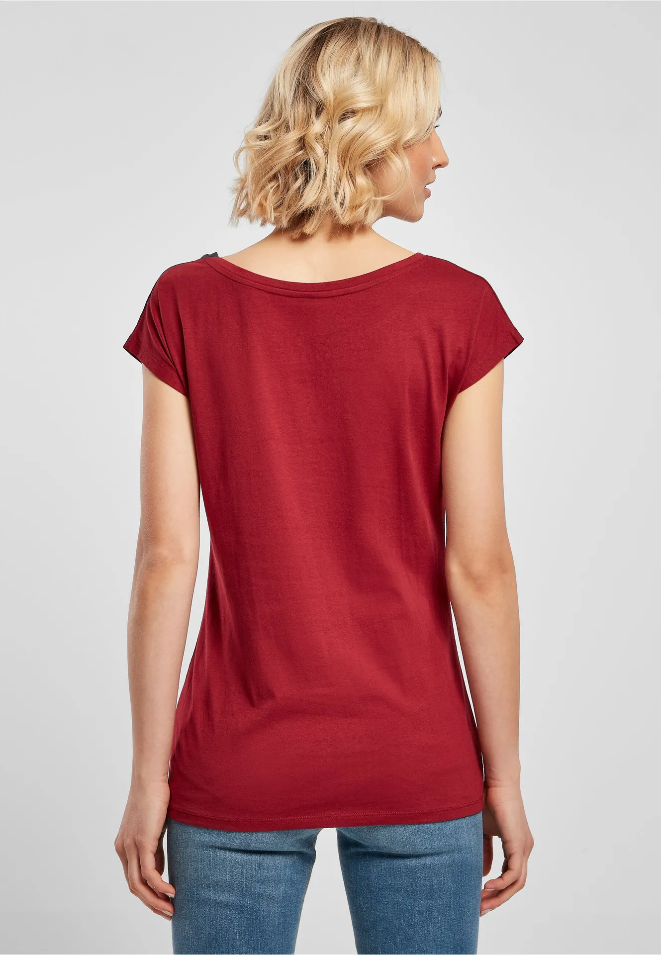 Build Your Brand Ladies Wide Neck Tee