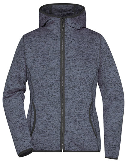 James & Nicholson Ladies Knitted Fleece Hoody James & Nicholson Ladies Knitted Fleece Hoody