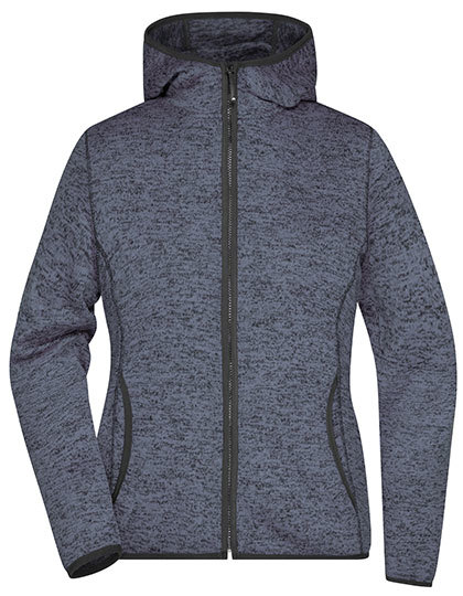 James & Nicholson Ladies Knitted Fleece Hoody