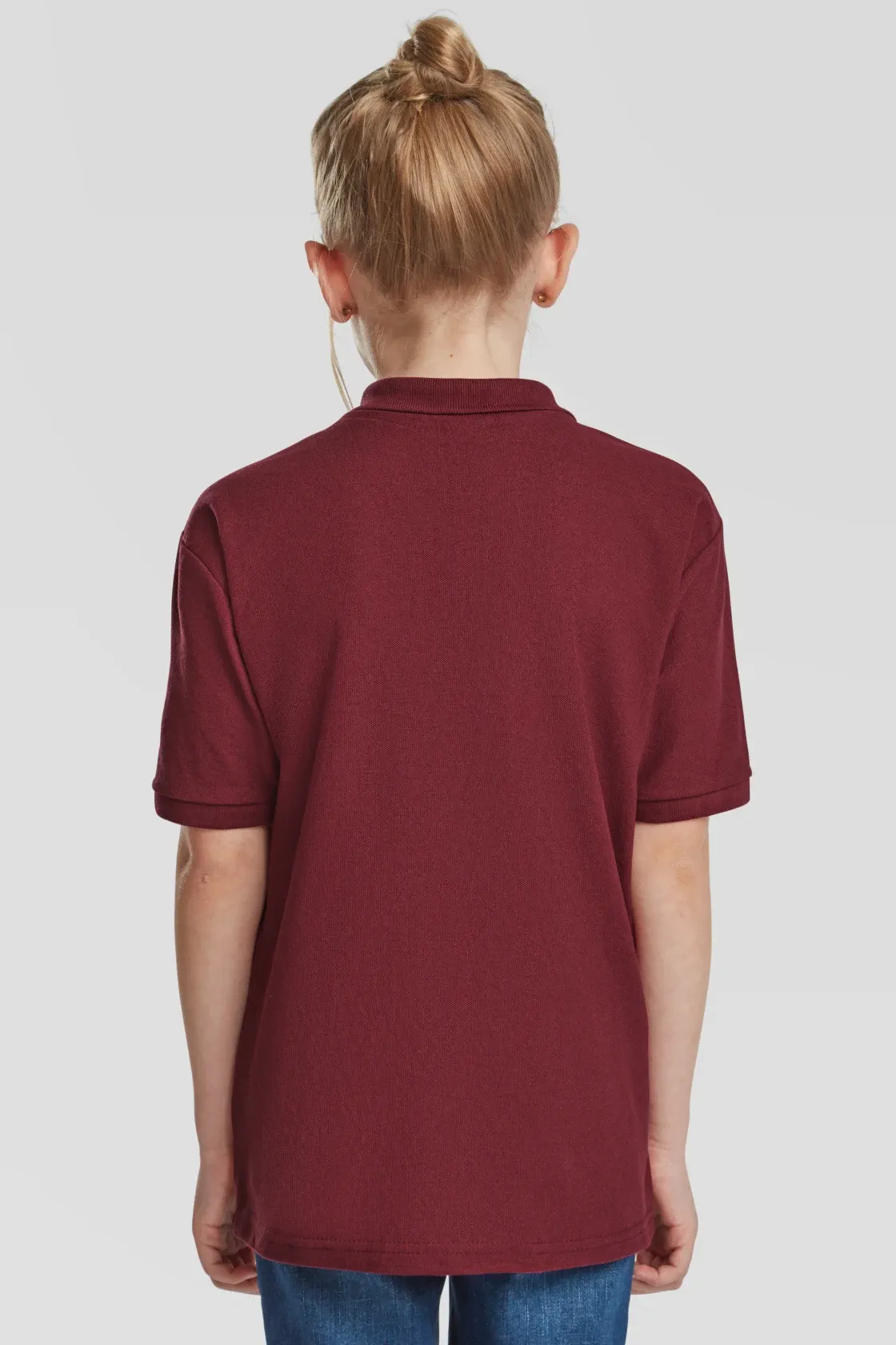 fruit-of-the-loom-63-417-0-kids-65-35-poloshirt-burgundy-model-2 F.O.L. 65/35 Polo Kids