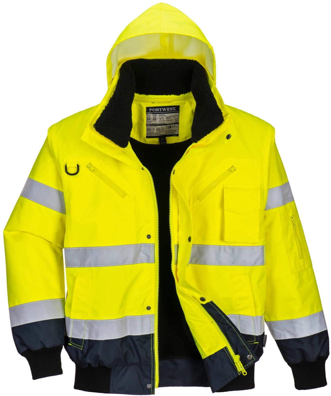 PORTWEST C465 Warnschutz 3-in-1 Kontrast Pilotjacke