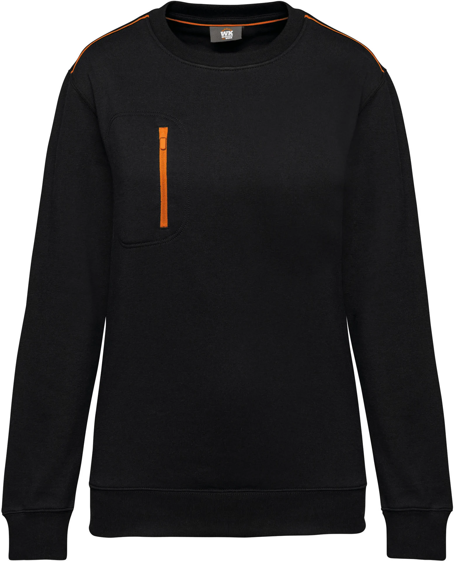 black/orange