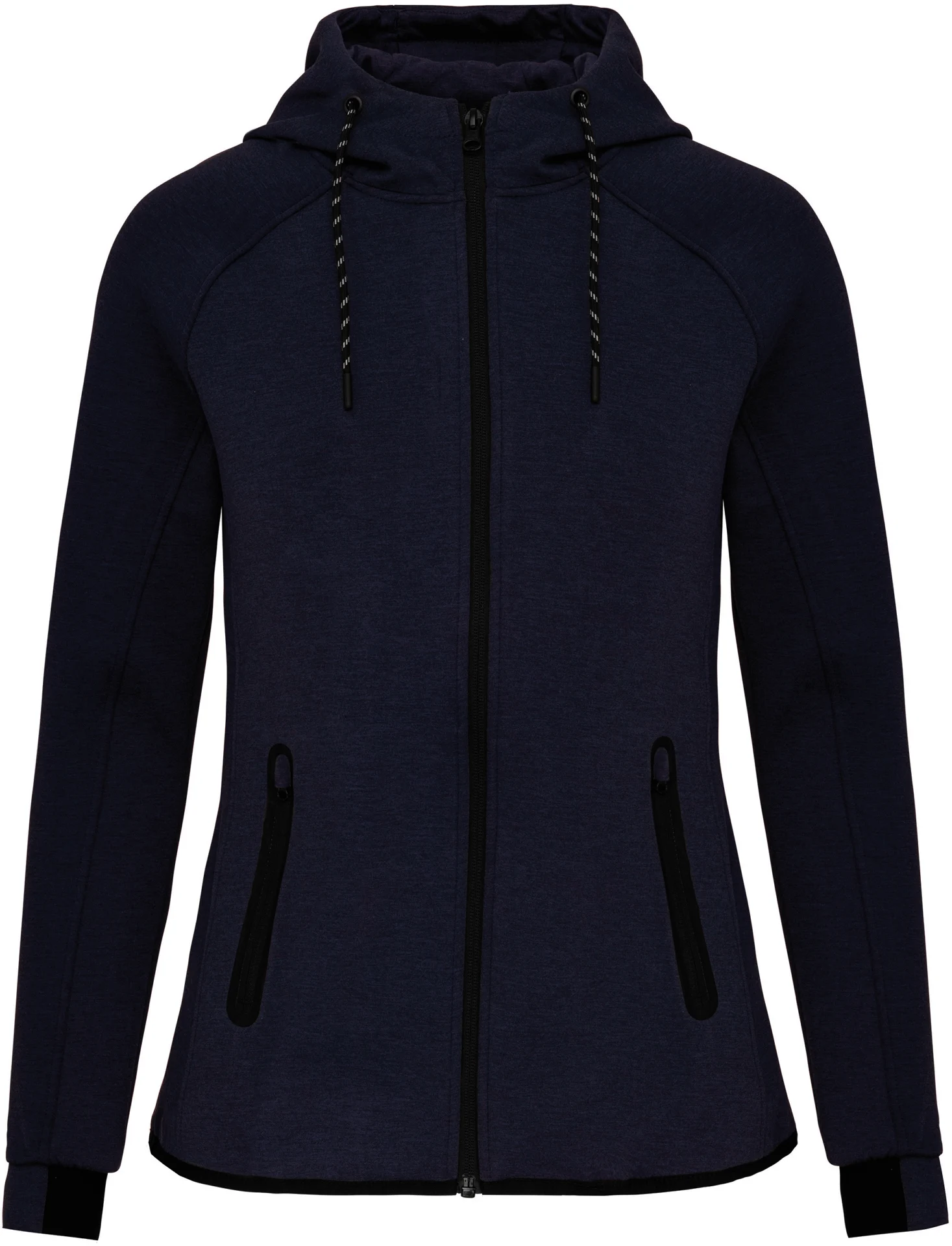 kariban-PA359-damen-trainingsjacke-frenchnavyheather-front-3 Kariban Damen Trainingsjacke
