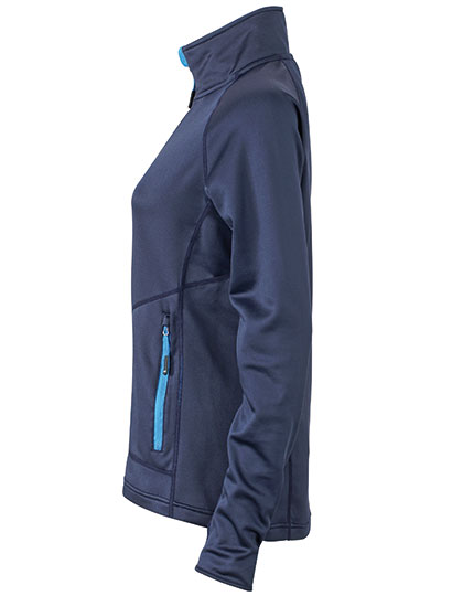 James & Nicholson Ladies Stretch-Fleece Jacket James & Nicholson Ladies Stretch-Fleece Jacket