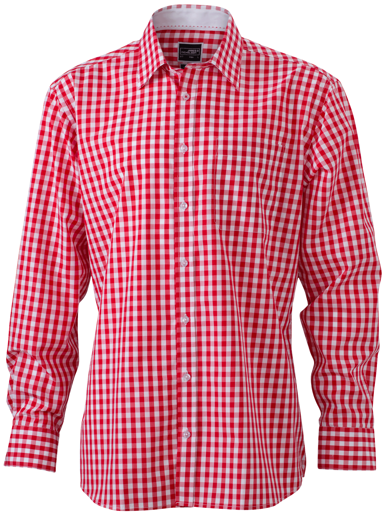 James & Nicholson Men's Checked Shirt James & Nicholson Men's Checked Shirt