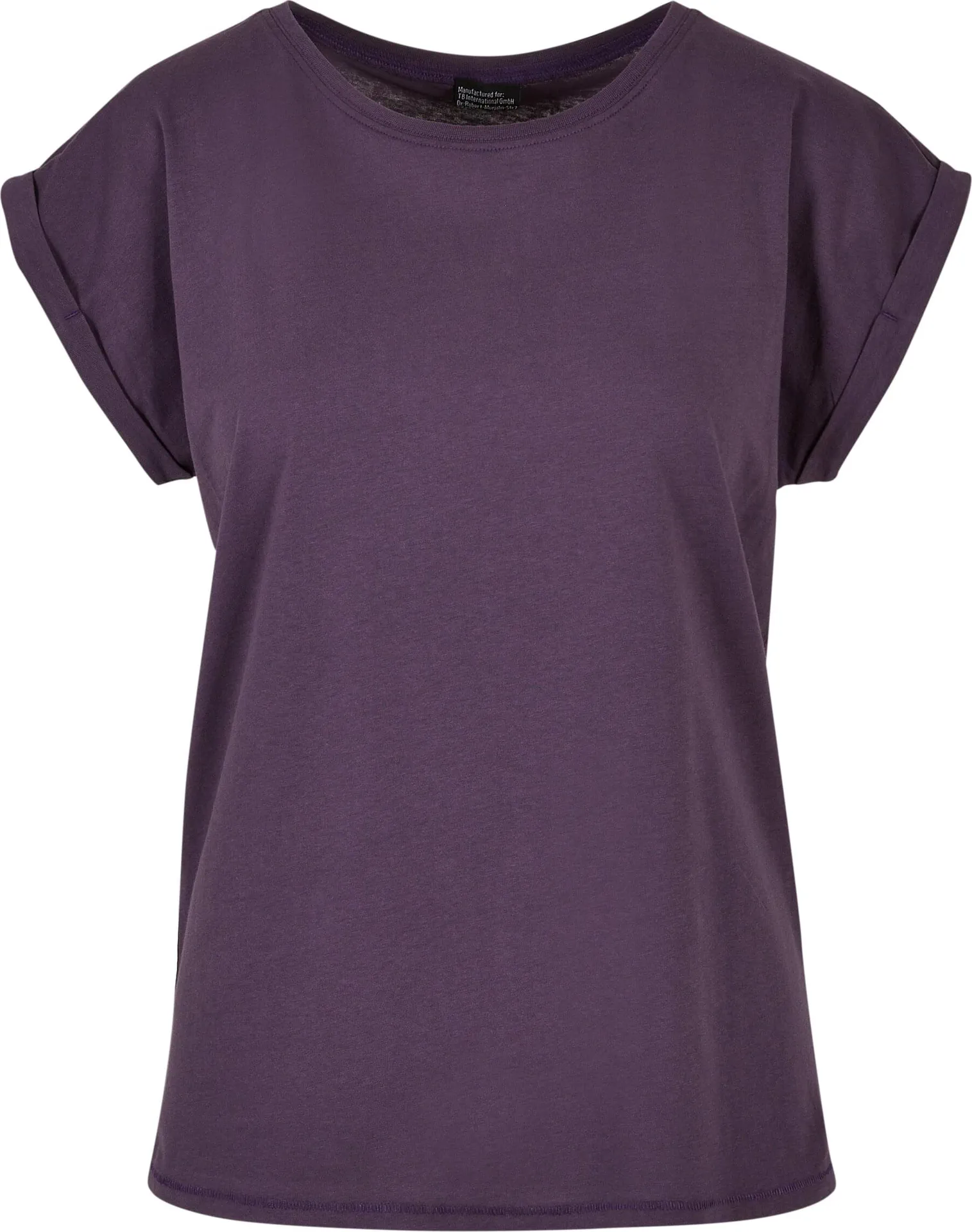BYB-BY021-ladies-extended-shoulder-t-shirt-purplenight-front-4 Build Your Brand Ladies Extended Shoulder Tee