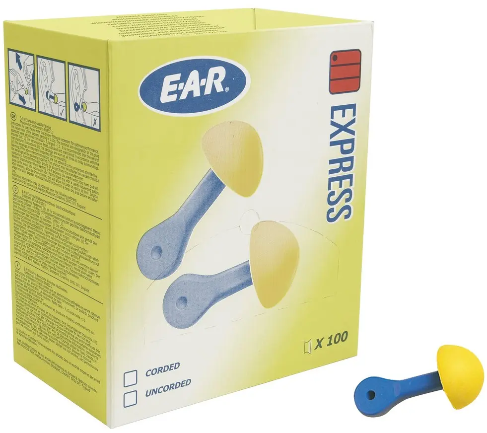 3M E-A-R Express Gehörschutzstöpsel Kissenpackung 100 Paar