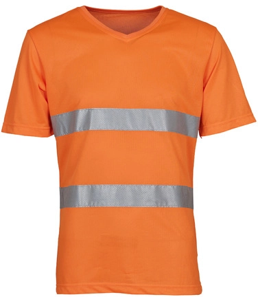 YOKO Hi Vis Top Cool Super Light V-Neck T-Shirt