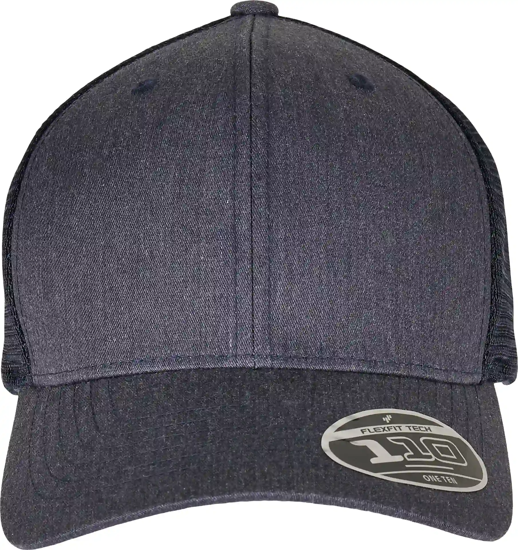 flexfit-110pt-melange-trucker-cap-heathernavy-front-2 FLEXFIT 110 Melange Trucker Cap