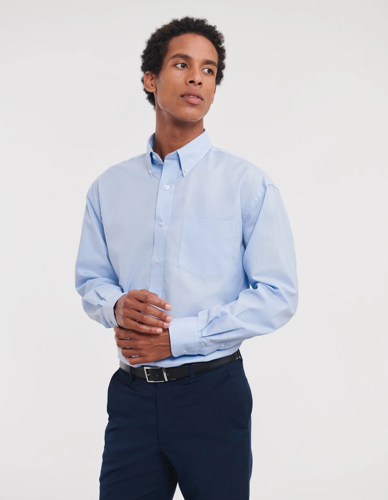 Russell Men's Long Sleeve Easy Care Oxford Shirt