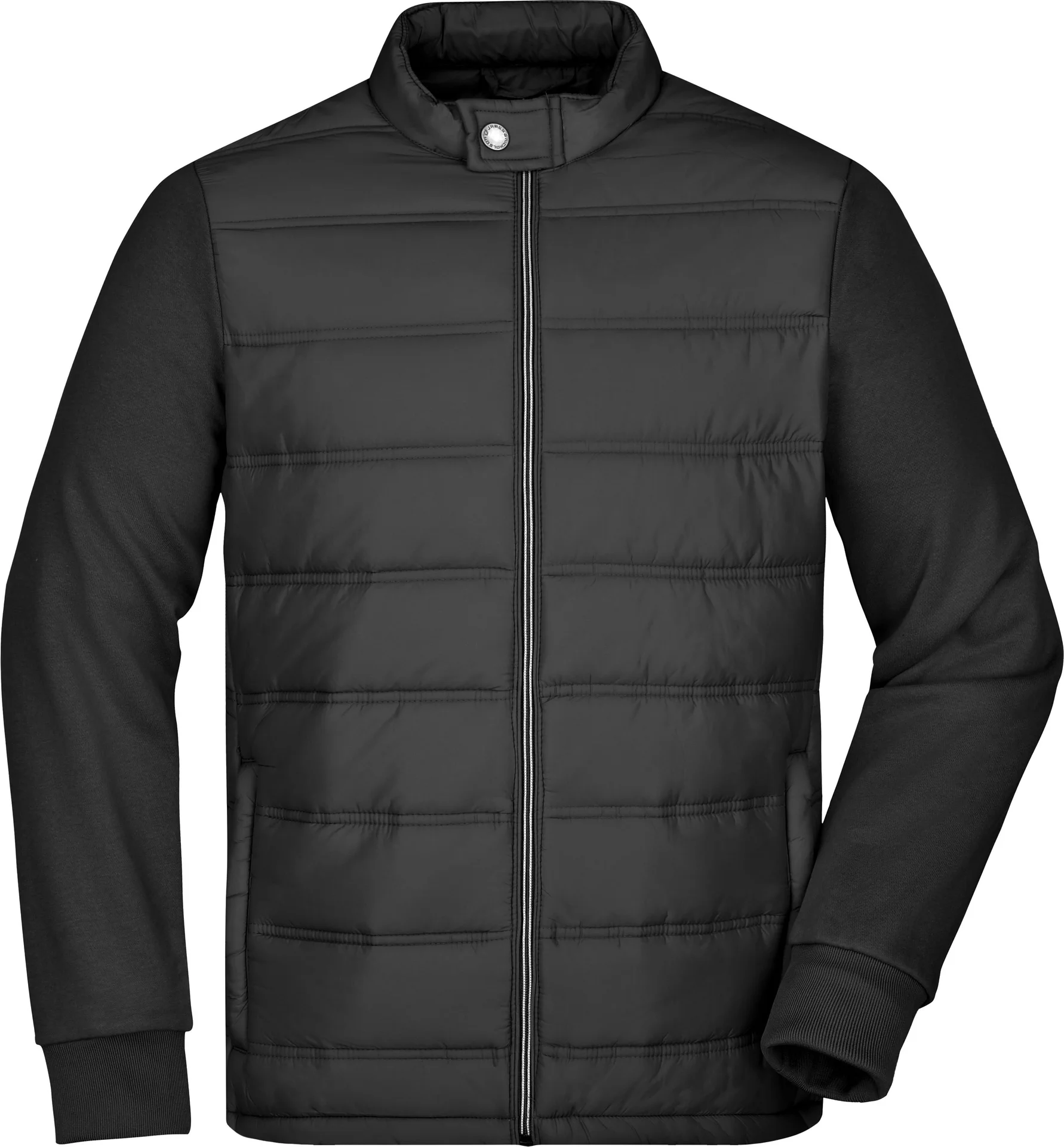 James & Nicholson Men's Hybrid Sweat Jacket