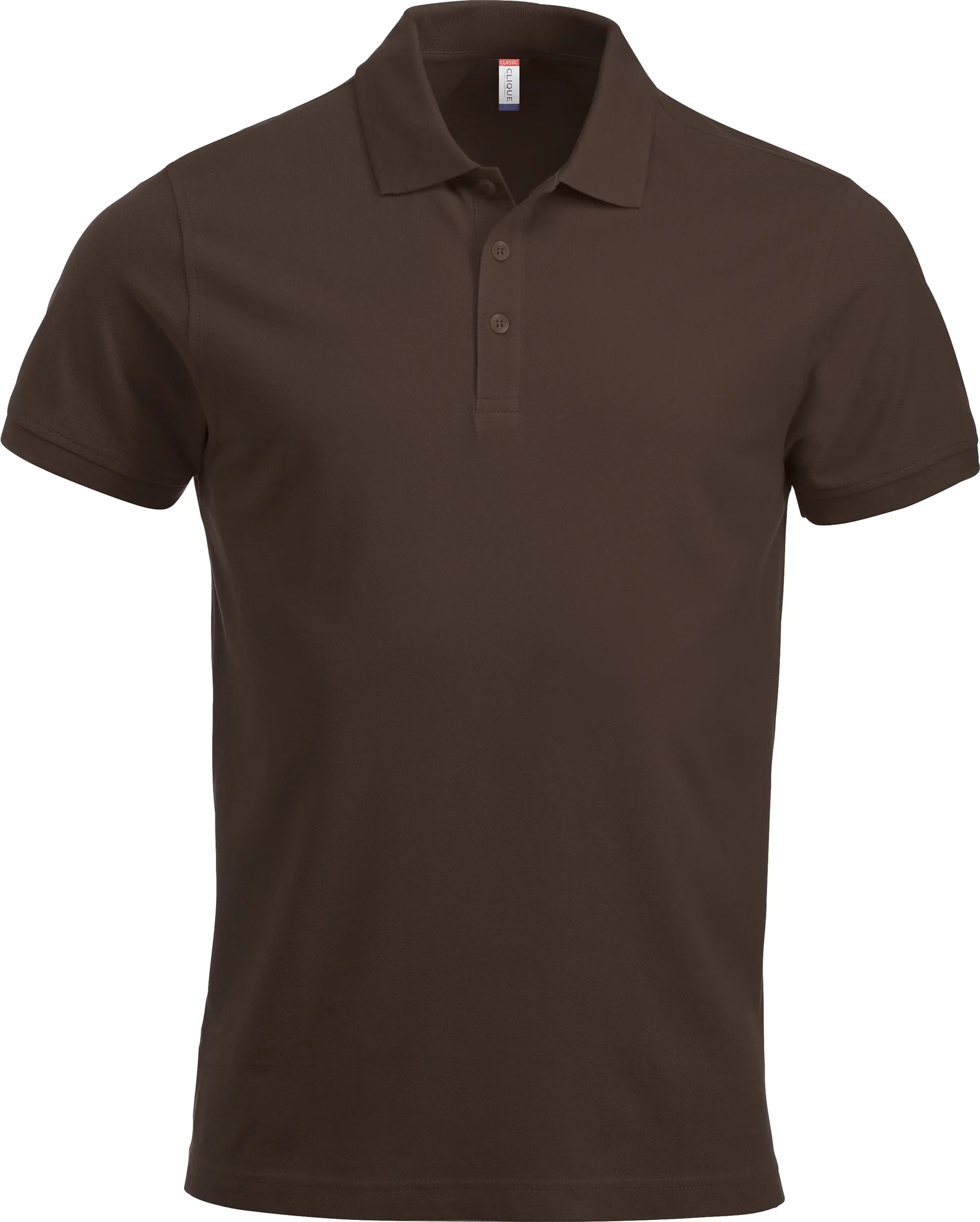 clique-028244-classic-lincoln-ss-darkmocca-front-1 CLIQUE Herren Piqué Polo Lincoln S/S