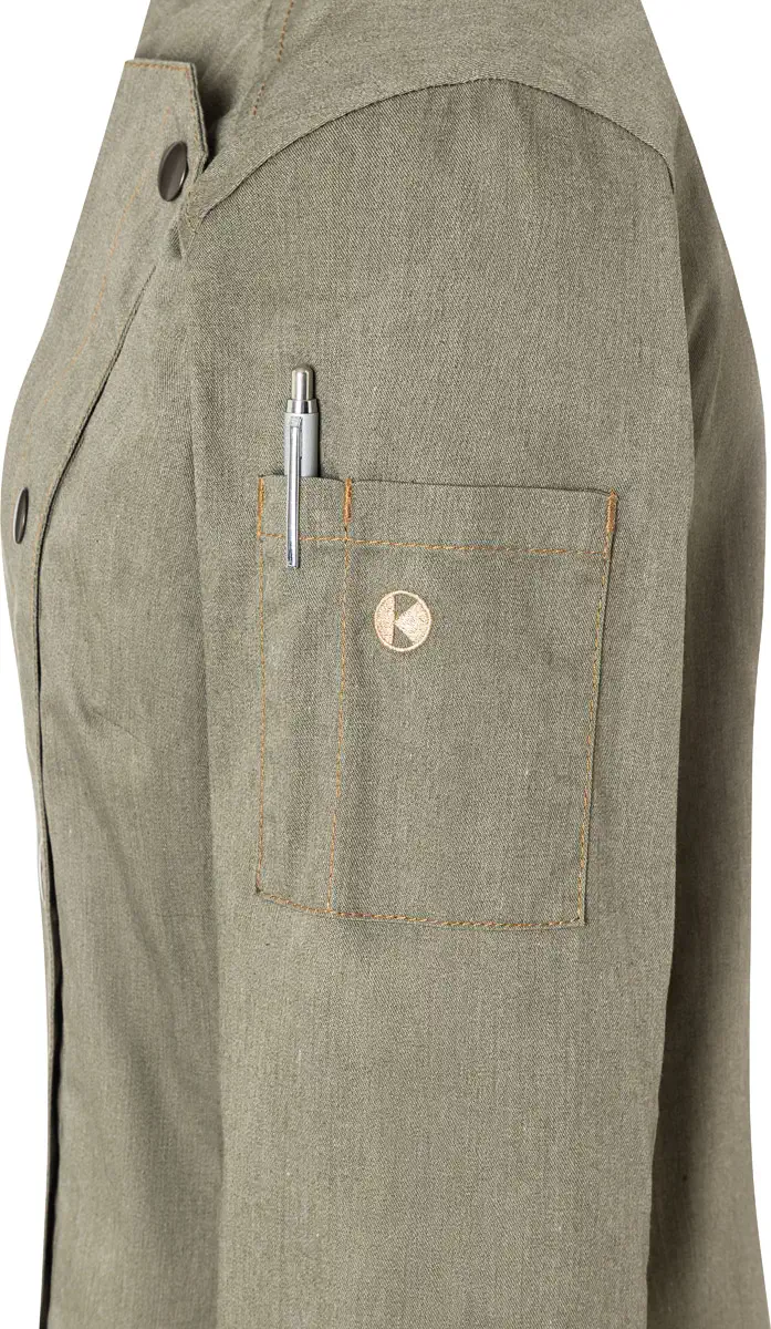 KARLOWSKY Damen Kochjacke Jeans-Style
