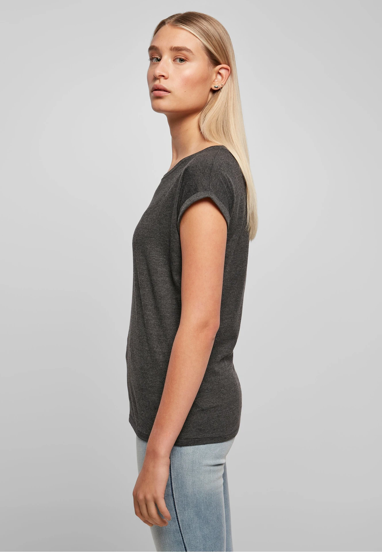 Build Your Brand Ladies Extended Shoulder Tee